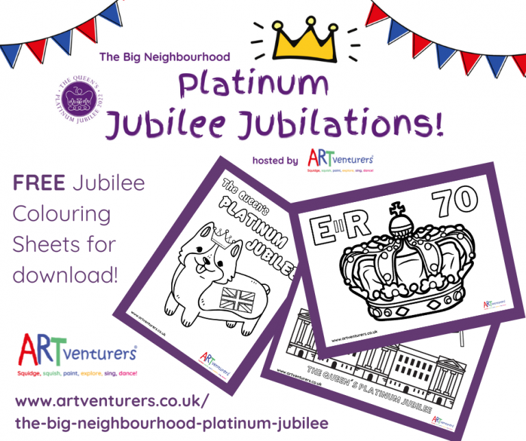 FREE Jubilee Colouring Sheets for download!